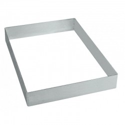 RETTANGOLO INOX  H. 5  CM 30 X 20